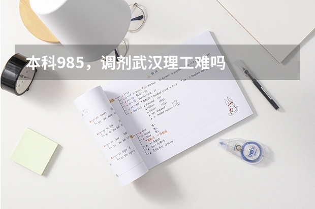 本科985，调剂武汉理工难吗