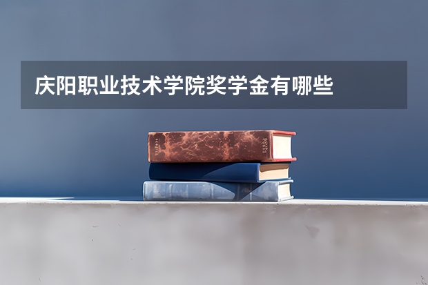 庆阳职业技术学院奖学金有哪些