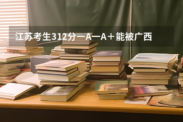 江苏考生312分一A一A＋能被广西梧州学院本科录取吗