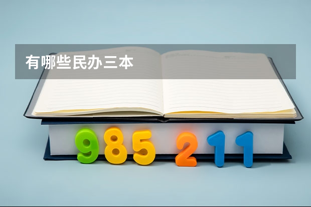 有哪些民办三本