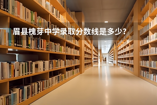 眉县槐芽中学录取分数线是多少？