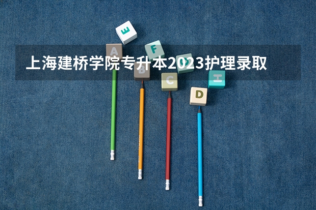 上海建桥学院专升本2023护理录取分数线是多少？