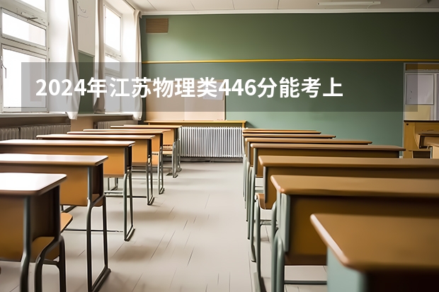 2024年江苏物理类446分能考上什么大学？