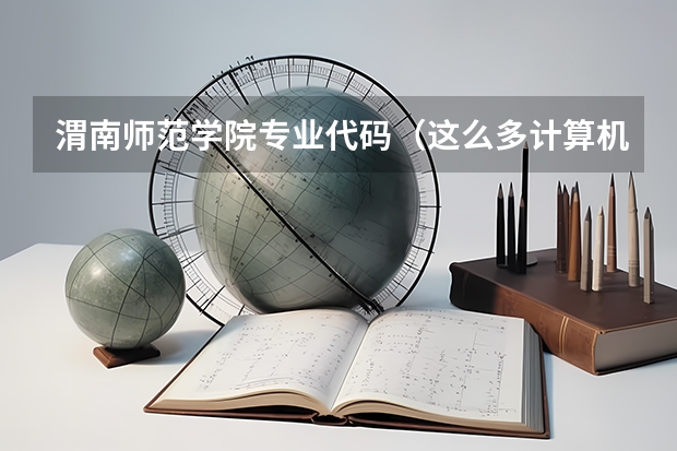 渭南师范学院专业代码(这么多计算机专业的比较)