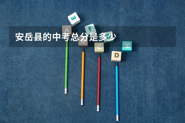 安岳县的中考总分是多少