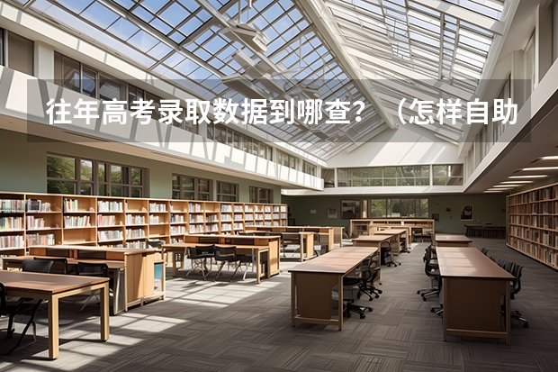 往年高考录取数据到哪查？（怎样自助查询高考录取情况）