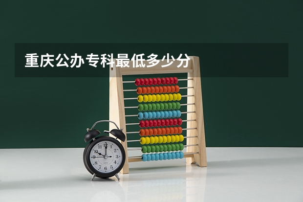 重庆公办专科最低多少分