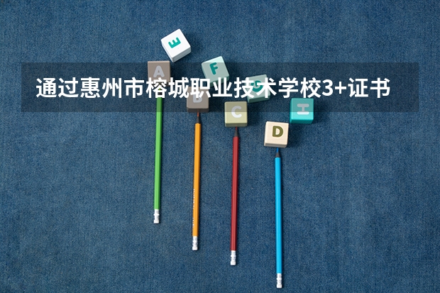 通过惠州市榕城职业技术学校3+证书高考班，可以考入哪‏些大学？学历认可吗？