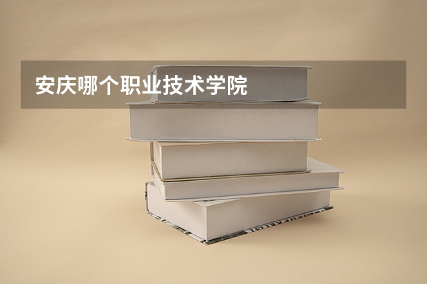 安庆哪个职业技术学院