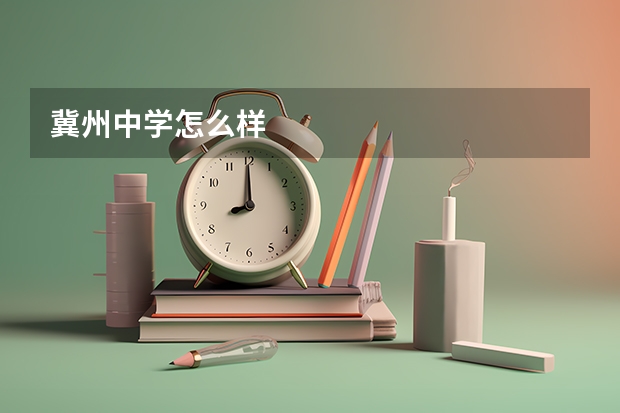 冀州中学怎么样