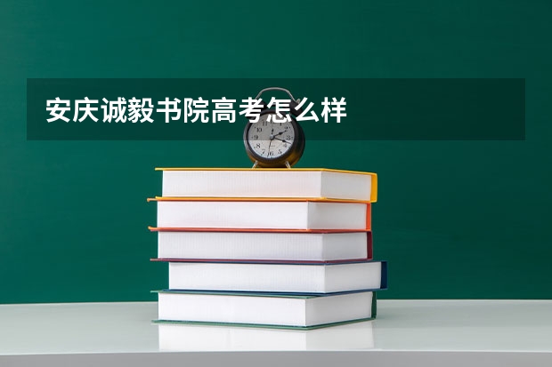 安庆诚毅书院高考怎么样