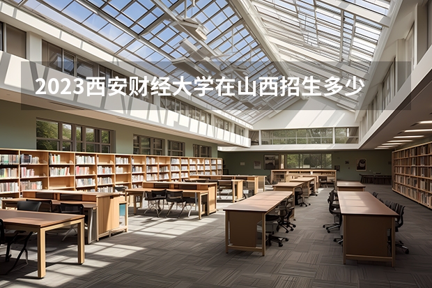 2023西安财经大学在山西招生多少人