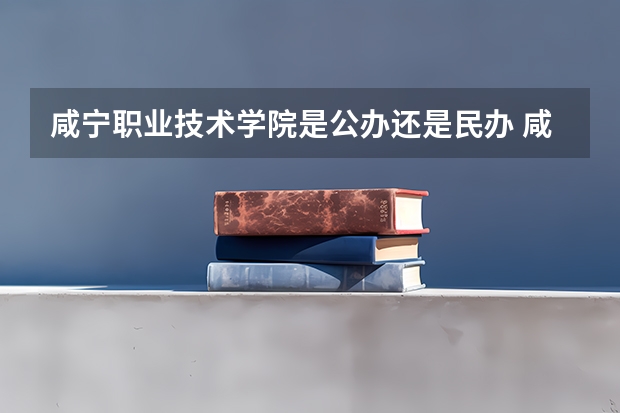 咸宁职业技术学院是公办还是民办 咸宁医学院历届分数线