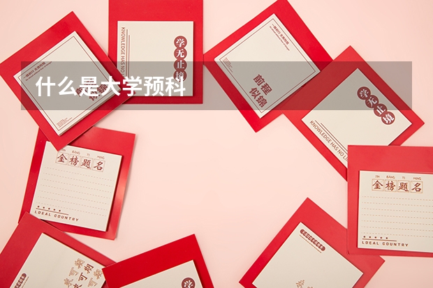 什么是大学预科
