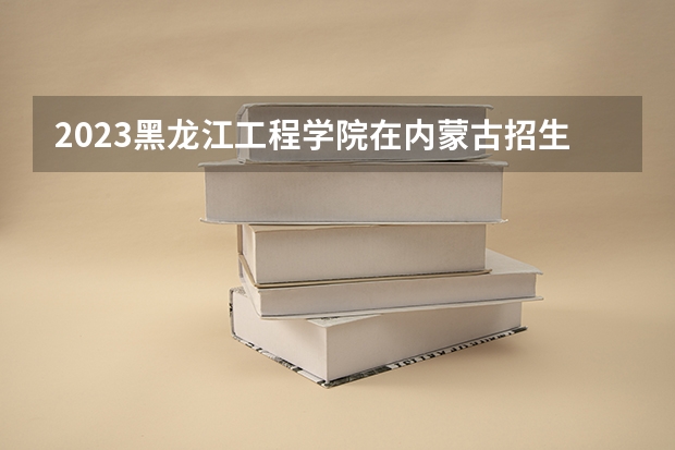 2023黑龙江工程学院在内蒙古招生多少人