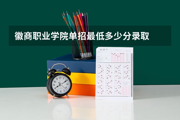 徽商职业学院单招最低多少分录取