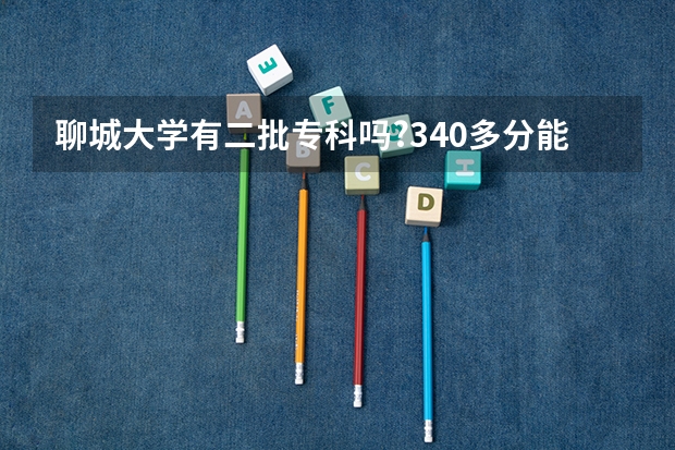 聊城大学有二批专科吗?340多分能报报上吗