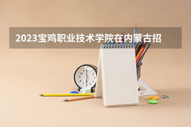 2023宝鸡职业技术学院在内蒙古招生多少人
