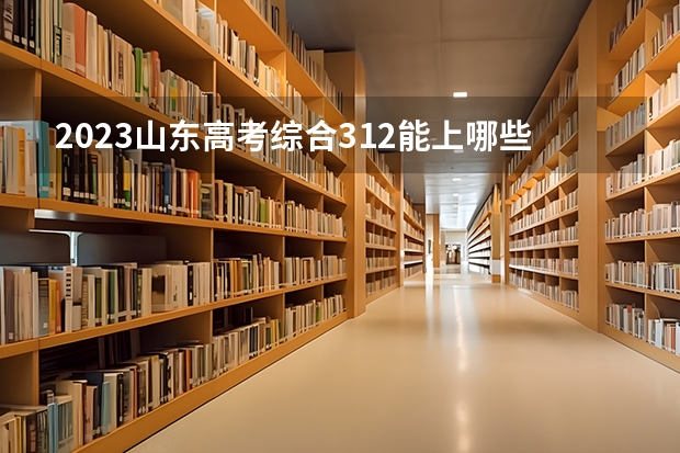 2023山东高考综合312能上哪些大学 