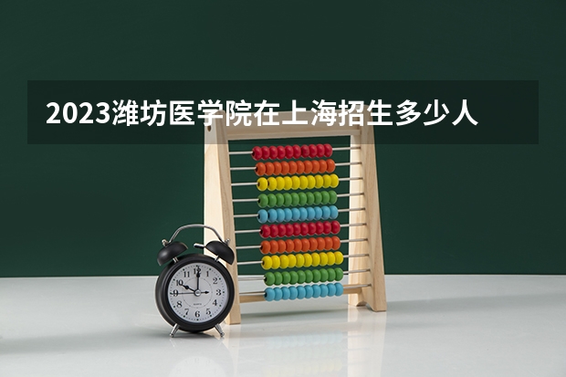 2023潍坊医学院在上海招生多少人