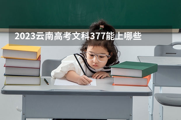 2023云南高考文科377能上哪些大学 