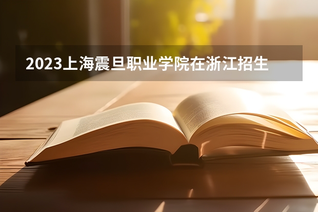 2023上海震旦职业学院在浙江招生多少人
