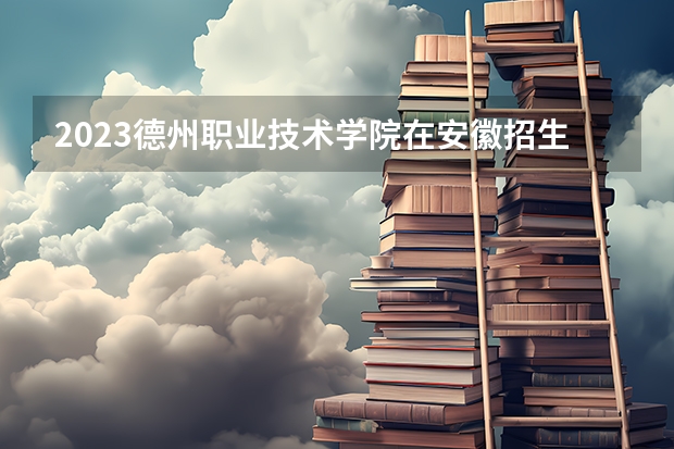 2023德州职业技术学院在安徽招生多少人