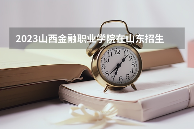 2023山西金融职业学院在山东招生多少人