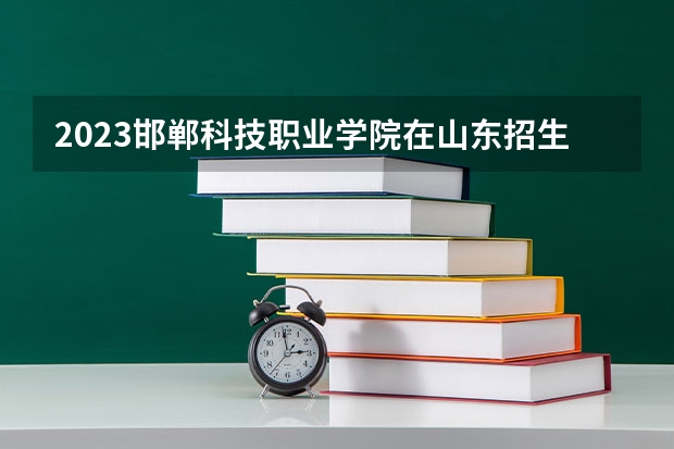2023邯郸科技职业学院在山东招生多少人