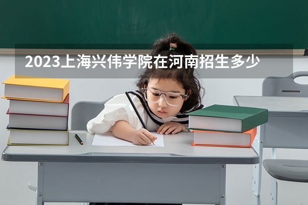 2023上海兴伟学院在河南招生多少人