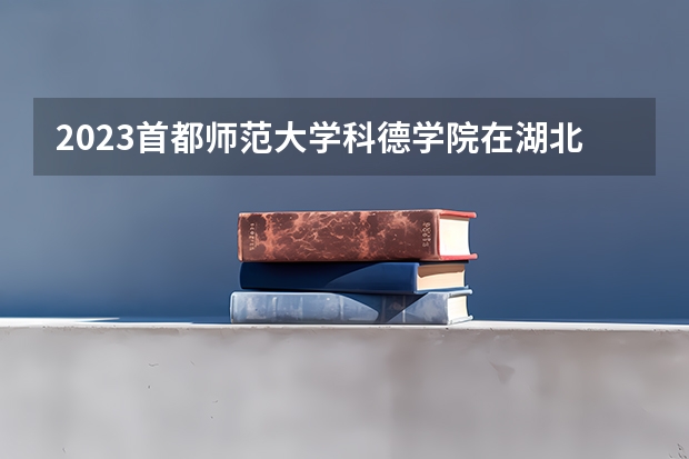 2023首都师范大学科德学院在湖北招生多少人