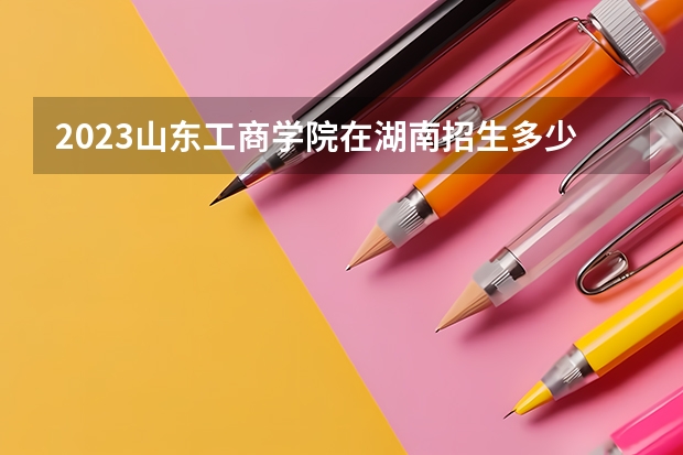 2023山东工商学院在湖南招生多少人