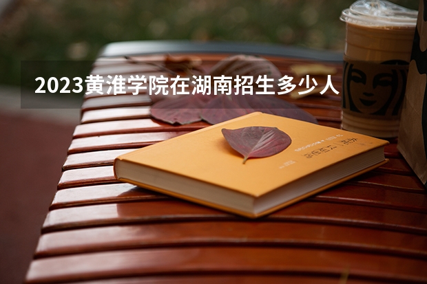 2023黄淮学院在湖南招生多少人