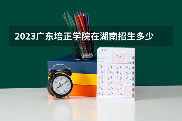 2023广东培正学院在湖南招生多少人