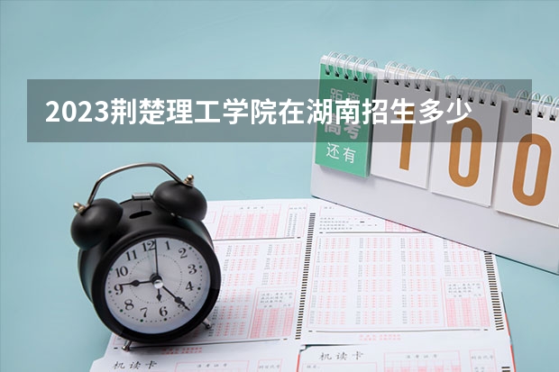 2023荆楚理工学院在湖南招生多少人