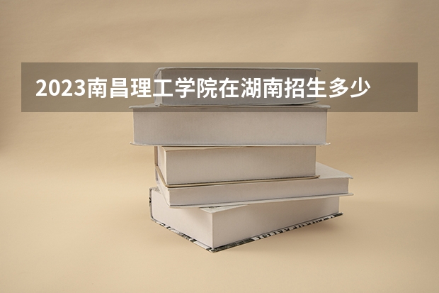 2023南昌理工学院在湖南招生多少人