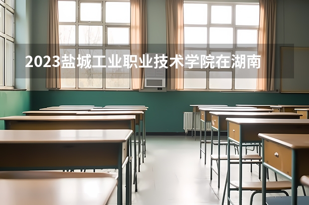 2023盐城工业职业技术学院在湖南招生多少人