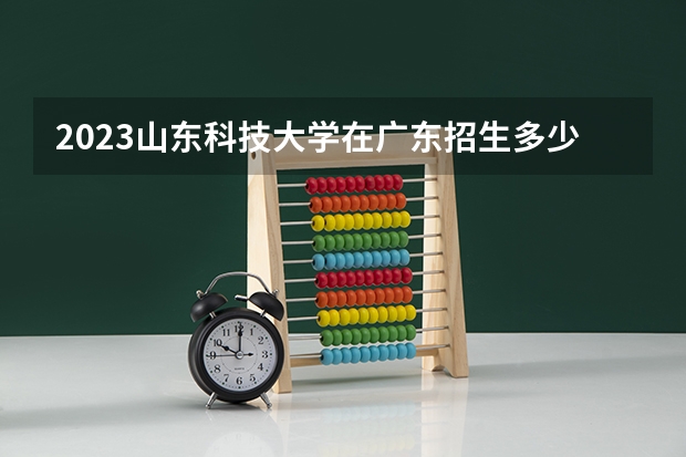 2023山东科技大学在广东招生多少人