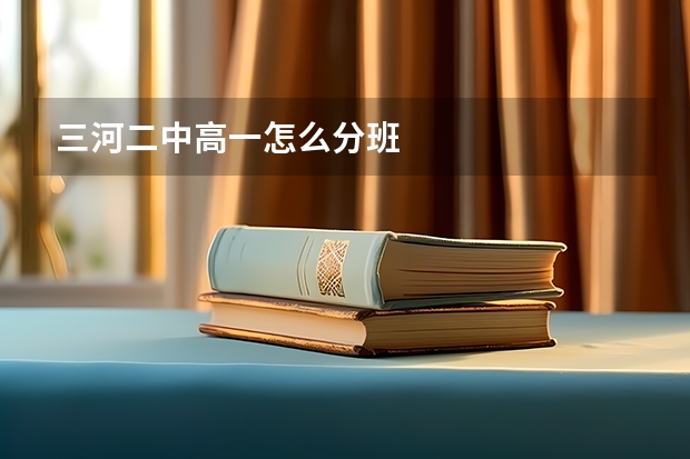 三河二中高一怎么分班
