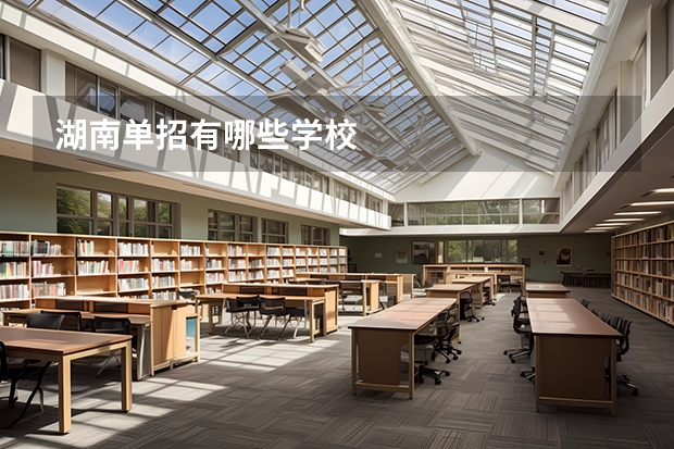 湖南单招有哪些学校