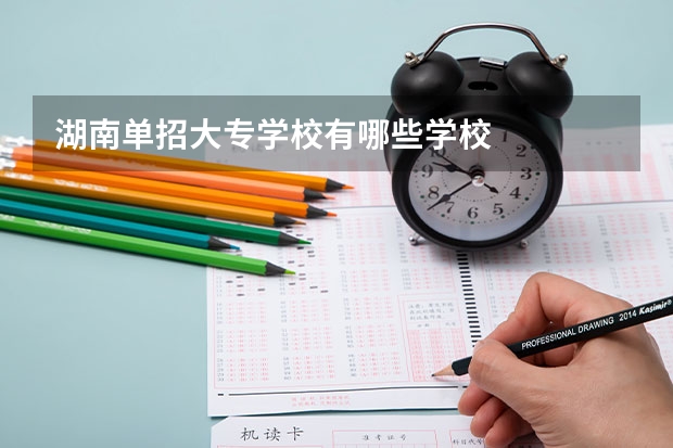 湖南单招大专学校有哪些学校