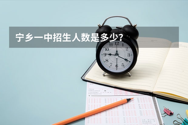 宁乡一中招生人数是多少？