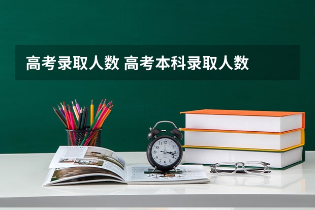 高考录取人数 高考本科录取人数