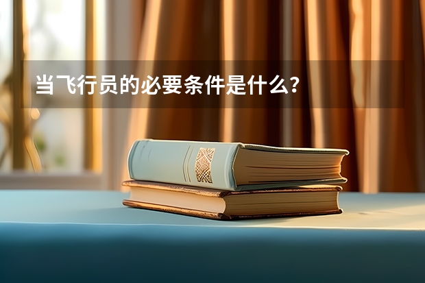 当飞行员的必要条件是什么？