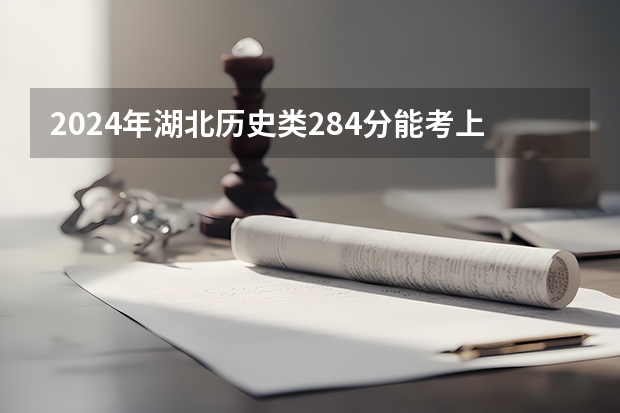 2024年湖北历史类284分能考上什么大学？