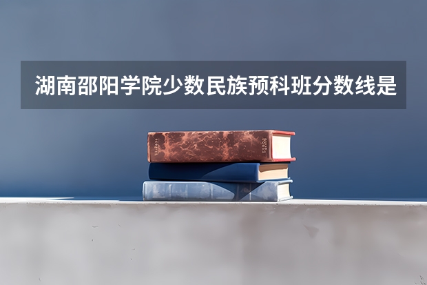 湖南邵阳学院少数民族预科班分数线是多少？