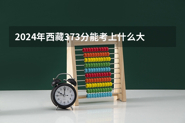 2024年西藏373分能考上什么大学？
