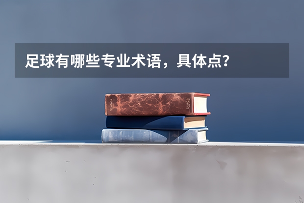 足球有哪些专业术语，具体点？