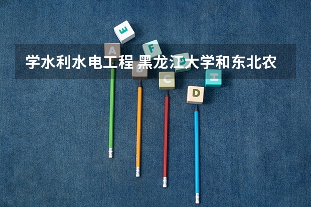学水利水电工程 黑龙江大学和东北农业大学哪个好