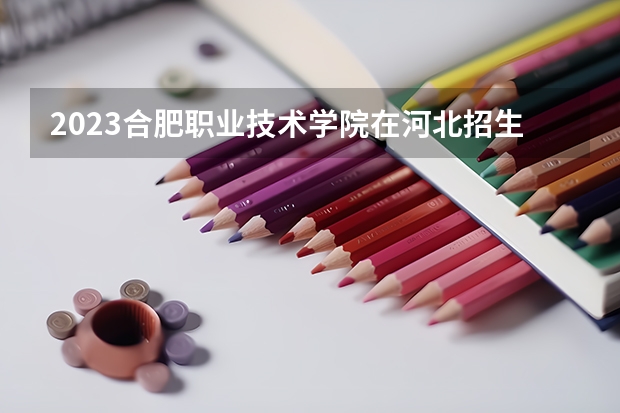 2023合肥职业技术学院在河北招生多少人